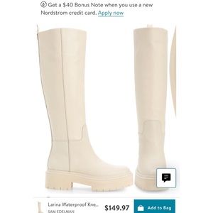 Sam Edelman Waterproof Knee High Platform Boot